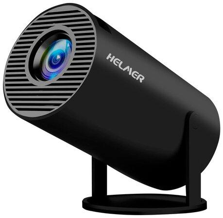 HELMER chytrý přenosný projektor SP 500 HD mini/ Full HD (16:9/ HDMI/ USB/ Bluetooth/ Wi-Fi/ Repro/ Android 11/ černý - hlmsp500hdm