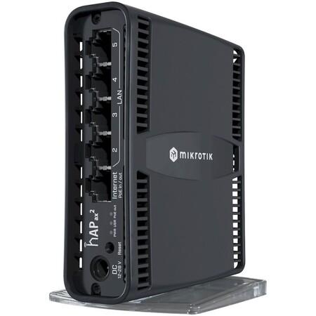 MikroTik hAP ax2, 5x GLAN, 2.4+5Ghz, 802.11b/g/n/ac/ax Wi-Fi 6, PoE in/out, ROS 7, L4,  PSU, indoor - C52iG-5HaxD2HaxD-TC