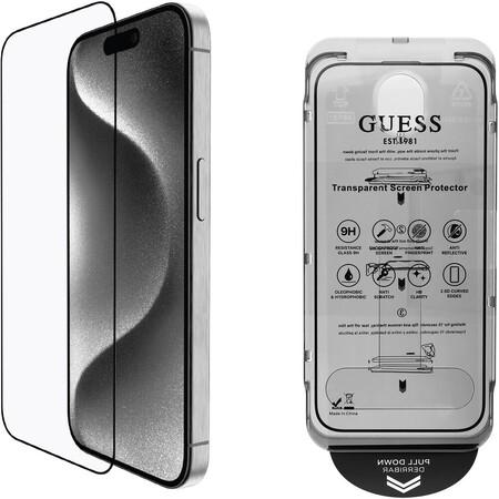 Guess Tvrzené Sklo 2.5D pro iPhone 16 Pro Black - 57983122356