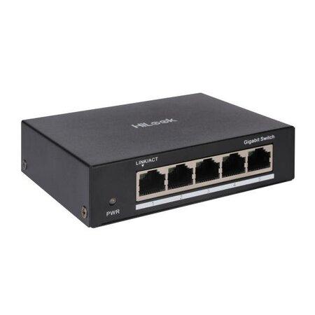 HiLook Powered by HIKVISION switch NS-0505/ 5x port/ 1000 Mbps RJ45 ports/ 1 Gbps/ Kov - 301803065