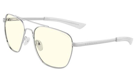 GUNNAR kancelářske/herní brýle  MUSTANG CHROME čirá skla BLF 35 GUNNAR focus - MUS-00309