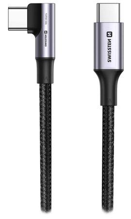 Swissten datový kabel usb-c/usb-c 5a (100w) pro notebooky 2 m černý - 71506560
