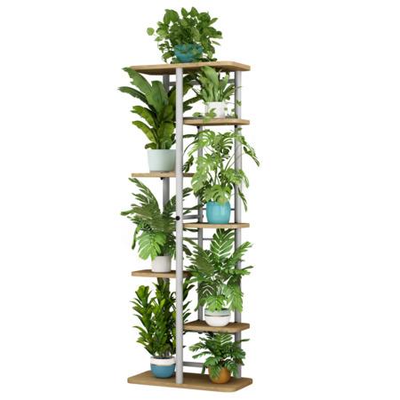 Kondela Stojan na květiny, bílá/dub sonoma, LEDOR TYP 3 - 0000394805