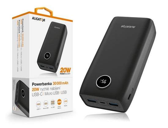 ALI PB PD 20W+QC 22,5A,30000mAh PBPD30BK - 931109