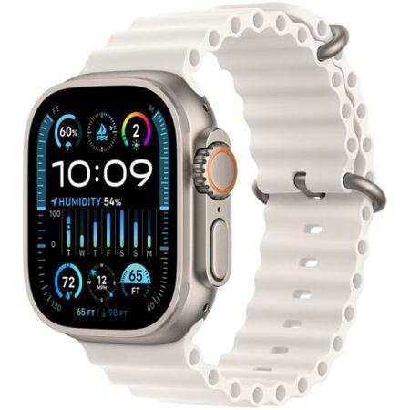 Apple Watch Ultra 2 GPS + Cellular 49mm Titanium case with White Band Ocean EU MREJ3 - MREJ3RBA
