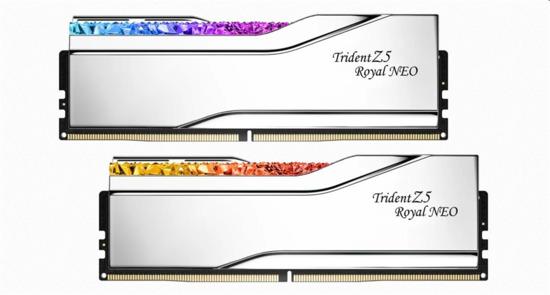 G.SKILL 32GB kit DDR5 6000 CL28 Trident Z5 Royal Neo stříbrná - F5-6000J2836G16GX2-TR5NS