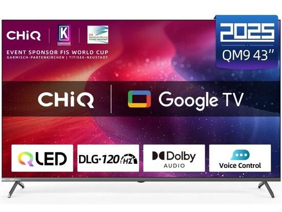 CHiQ U43QM9G TV 43", UHD QLED  Google TV - U43QM9G