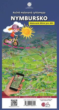 Ručně malovaná cyklomapa Nymbursko - 9788053006255