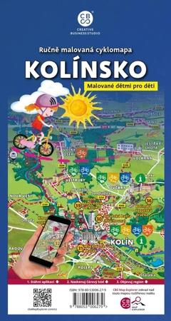 Ručně malovaná cyklomapa Kolínsko - 9788053006279