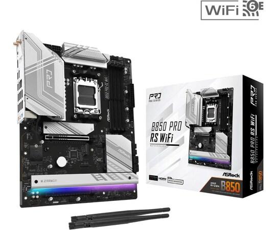 ASRock B850 Pro RS WiFi / AMD B850 / AM5 / 4x DDR5 DIMM / 4x M.2 / HDMI / USB-C / WiFi / ATX - 90-MXBQL-A0UAYZ