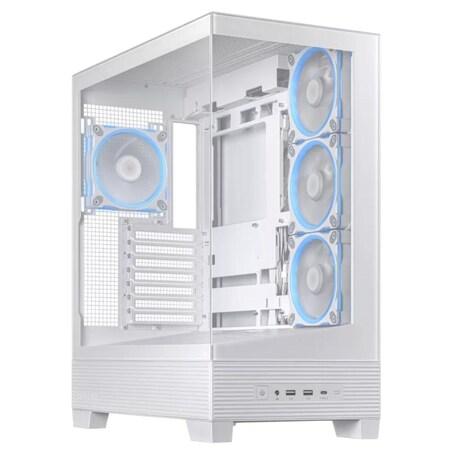 ASUS A31 PLUS TG ARGB WHITE skrinka ATX biela 4x ARGB fan - 90DC00R3-B19000