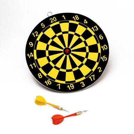 Acra terč na šipky 10" W3021DB, kovový rám, 2 šipky - 05-W3021DB