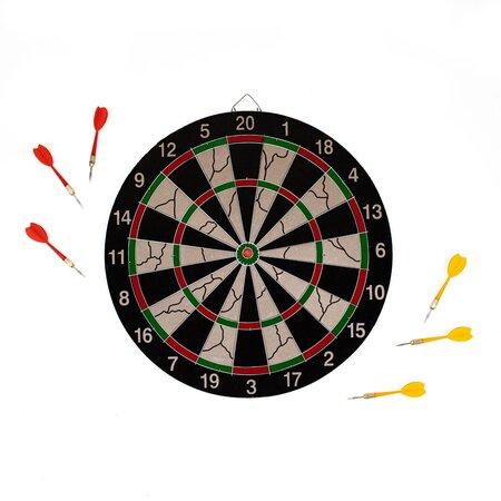 Acra terč na šipky 17", 40cm, kovový rám, 6 šipek - 05-W3005DB