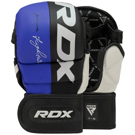 RDX Sparring rukavice T6 REX MMA modré L - 05-RDX_GGRT6U-L