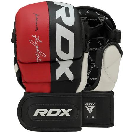 RDX Sparring rukavice T6 REX MMA červené, L - 05-RDX_GGRT6R-L