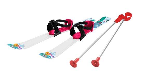 Lyže Baby Ski - 90 cm, barva bílofialová - 05-LSP90-BLFI