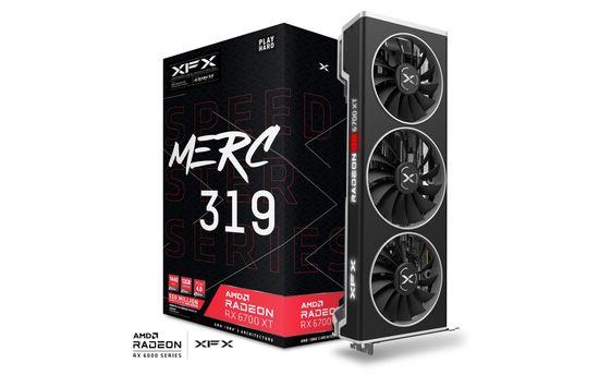 XFX SPEEDSTER MERC319 AMD RX 6700 XT BLACK 12GB GDDR6, DP 3 HDMI - RX-67XTYTBDP