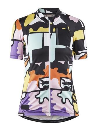 Craft W Cyklodres ADV Bike Offroad SS, M, žlutá, s, fialovou - 1911760-007718