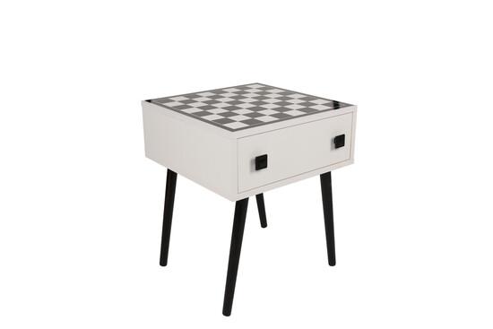 Hanah Home Chess Table Chesso Black/White - bazar - 854KLN4701