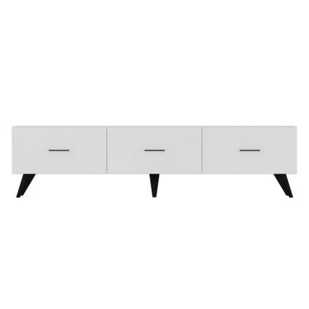 Hanah Home TV Stand Alexis White (Rozbaleno) - 327ODS1238