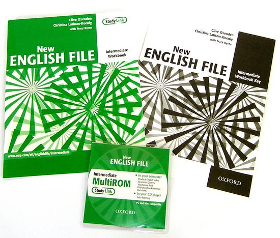 New English file intermediate Workbook key + CD-ROM pack - 01-945180-6-X