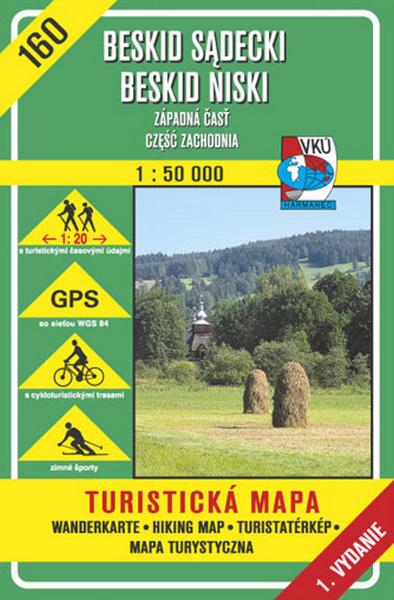 Beskid Sadecki Beskid Niski Západná časť 1:50 000 - 978-80-8042-257-8