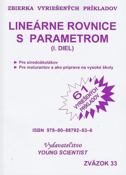 Lineárne rovnice s parametrom I.diel - 978-80-88792-53-6