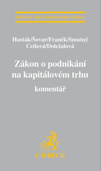 Zákon o podnikání na kapitálovém trhu - C. H. Beck - 978-80-7400-433-9