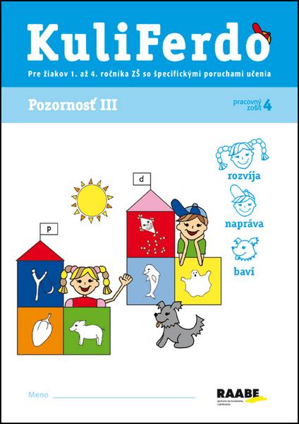 KuliFerdo Pozornosť III pracovný zošit 4 - 978-80-8140-088-9