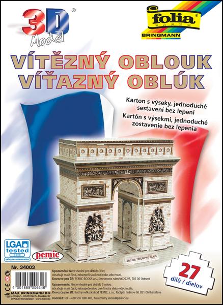 Folia 3D puzzle Vítězný oblouk 27 ks