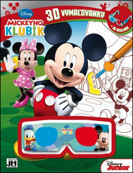 Mickeyho klubík 3D vymaľovanky - 978-80-87818-32-9