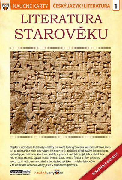 Naučné karty Literatura starověku - 978-80-7402-272-2