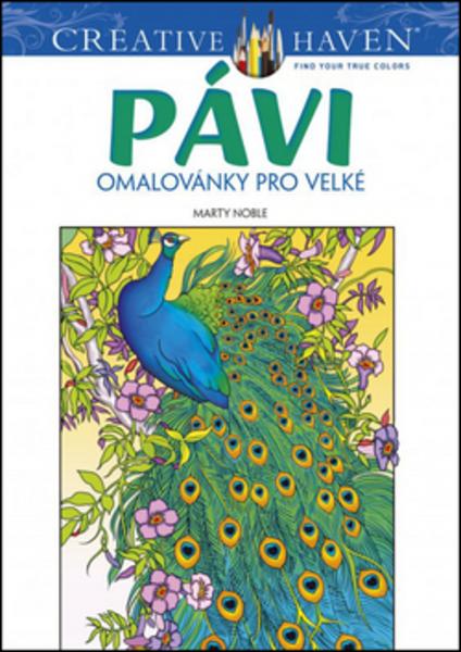 Pávi omalovánky pro velké