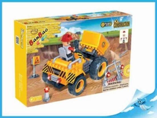 BanBao stavebnice Construction auto kontejnerové + 1 figurka