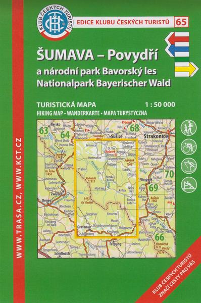 KČT 65 Šumava - Povydří a národní park Bavorský les 1:50 000 - 978-80-7324-494-1