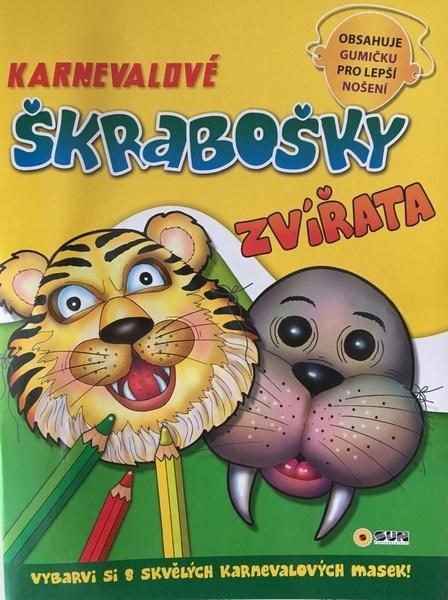 Karnevalové škrabošky Zvířata