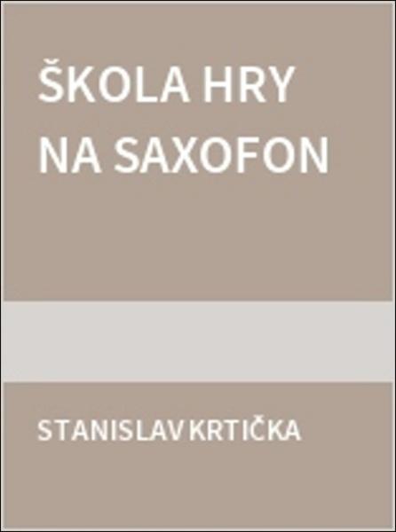 Škola hry na saxofon - 979-0-2601-0212-5