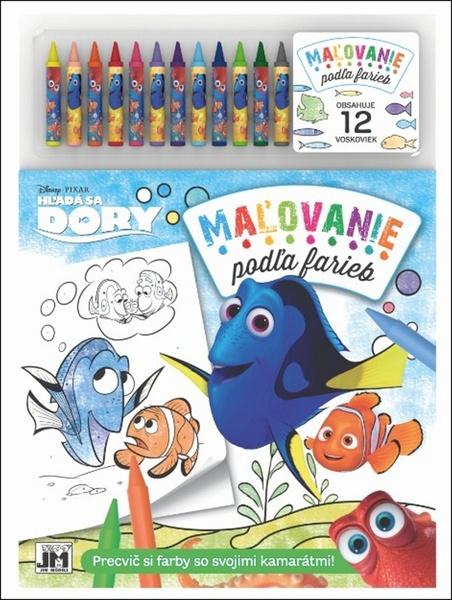 Maľovanie podľa farieb Hľadá sa Dory
