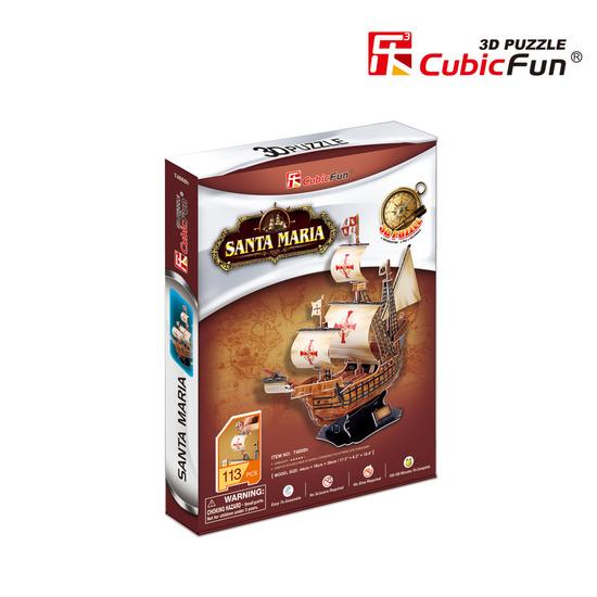 CUBICFUN 3D puzzle Loď Santa Maria 113 dílků - T4008h / 24008