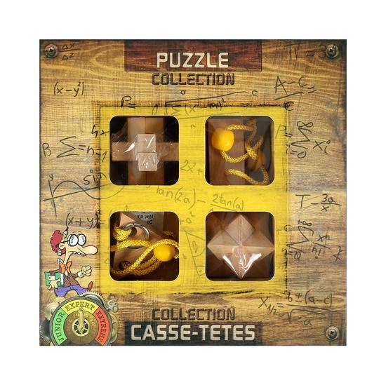 Sada 4 hlavolamů dřevo expert