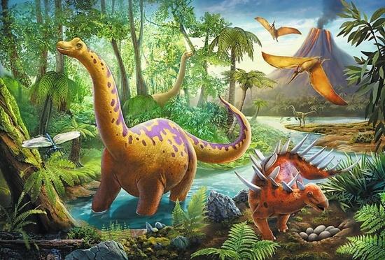 TREFL Puzzle Dinosauři na cestách 60 dílků - 17319