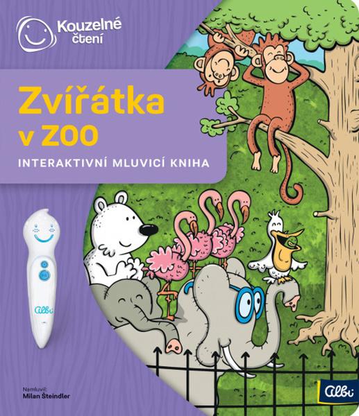 Albi KOUZELNÉ ČTENÍ Kniha Zvířátka v ZOO - 978-80-87958-48-3