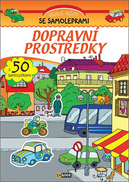Veselé sešity se samolepkami Dopravní prostředky - 978-80-8188-020-9