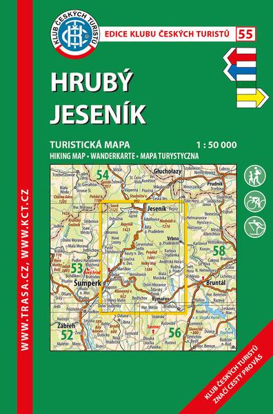 KČT 55 Hrubý Jeseník 1:50 000 - 9788073245498
