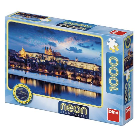 Puzzle 1000 dílků neon Pražský hrad - 541276DIN