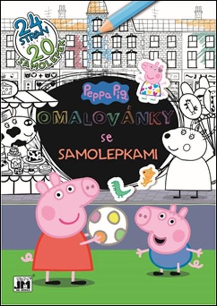 JIRI MODELS Omalovánky se samolepkami Prasátko Peppa - 2604-2