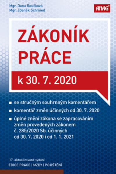 Zákoník práce k 30. 7. 2020 (sešitové vydání) - 978-80-7554-278-6