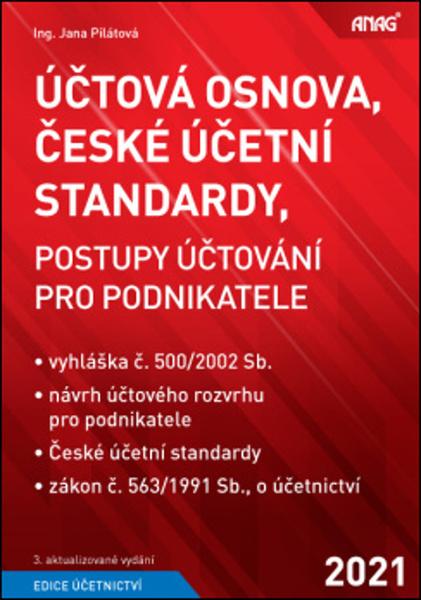 Účtová osnova, České účetní standardy 2021 - 978-80-7554-310-3