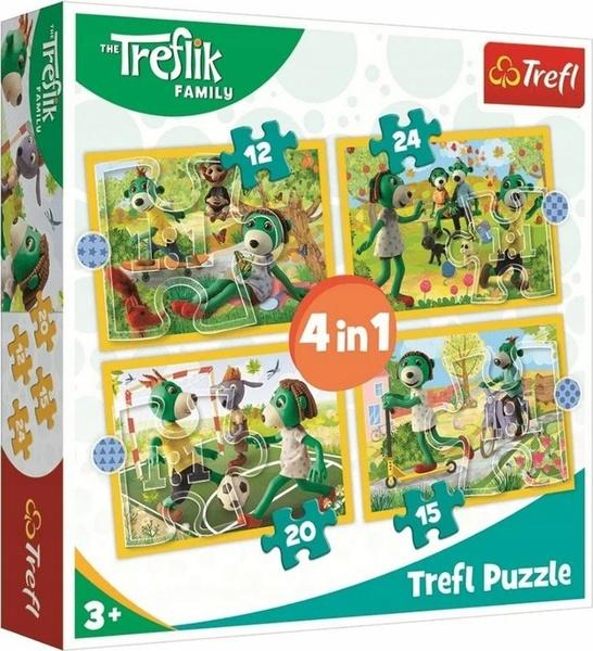 Puzzle Treflíci Zábava 4v1 - 34358
