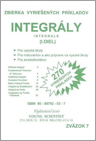Integrály I.diel - 9788088792031